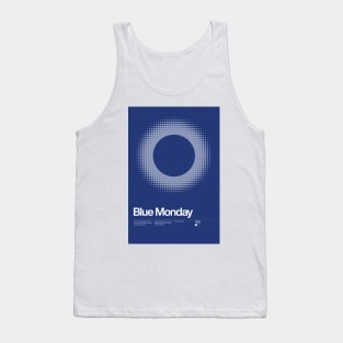 Blue Monday Inspired Lyrics Design Tank Top